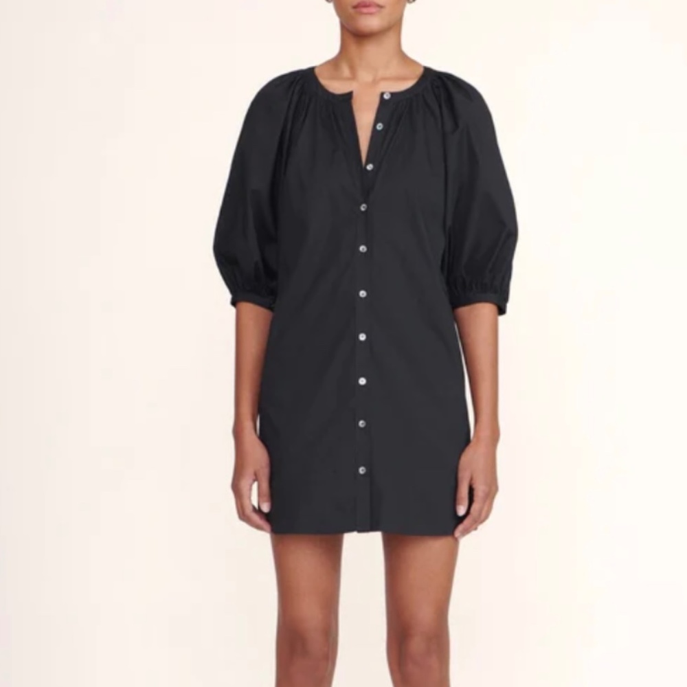 NWT STAUD mini vincent dress in Black.